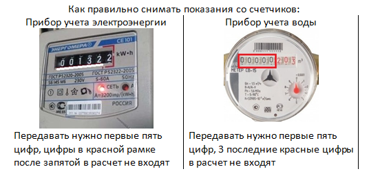 Как считать за свет по счетчику образец