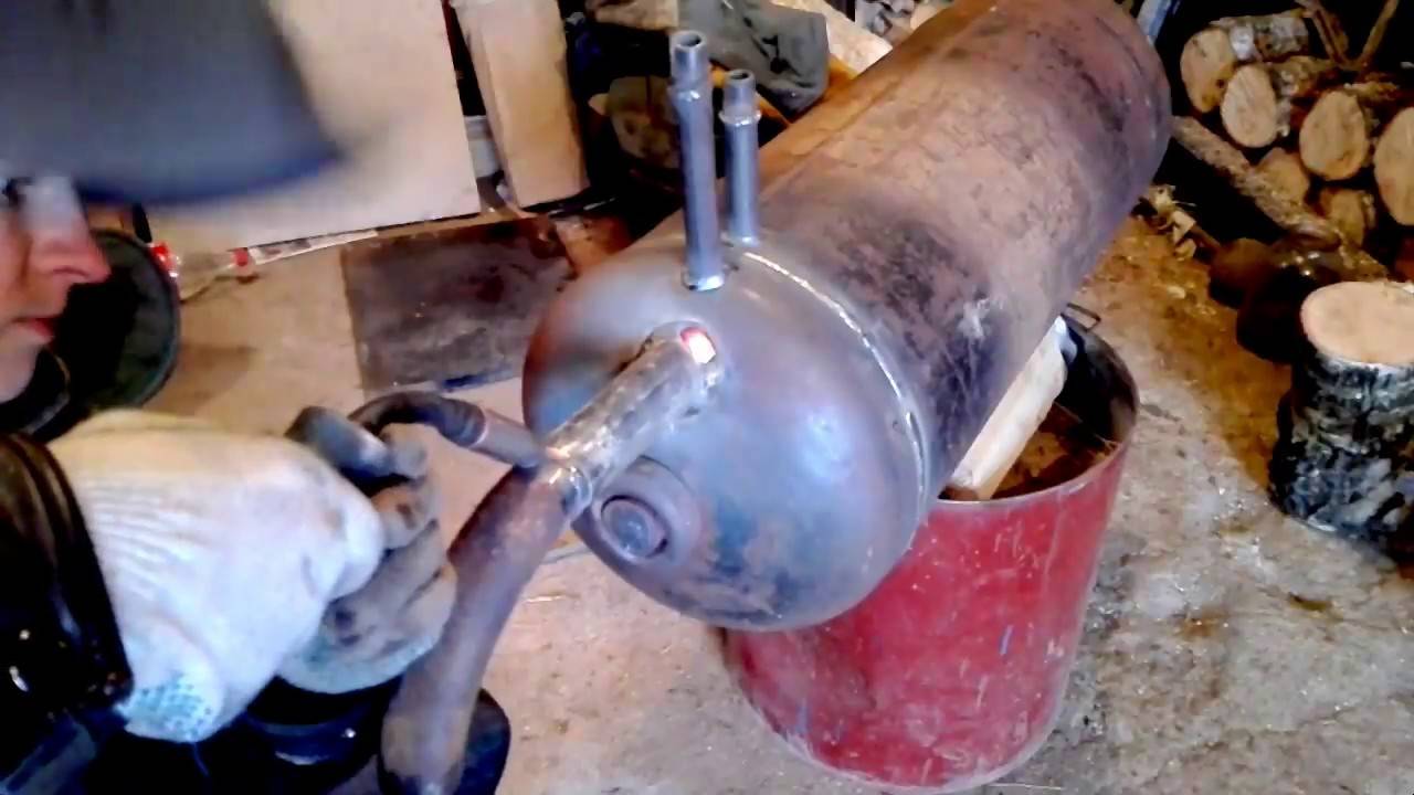 Пиролизный котел из газового баллона своими руками