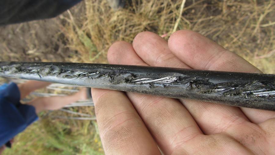 Бронированный кабель для прокладки в земле