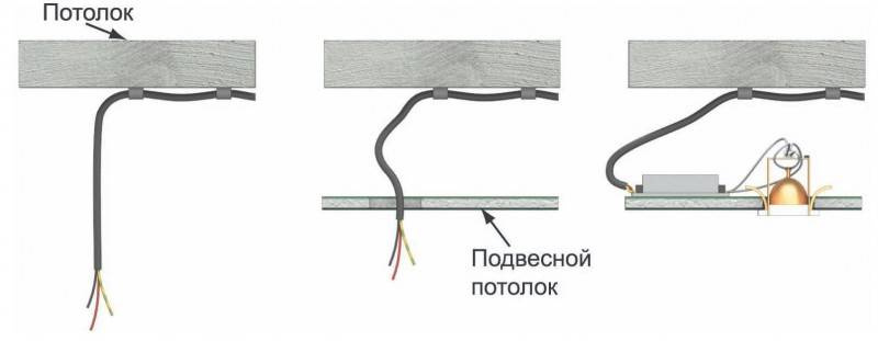 Схема подключения бра