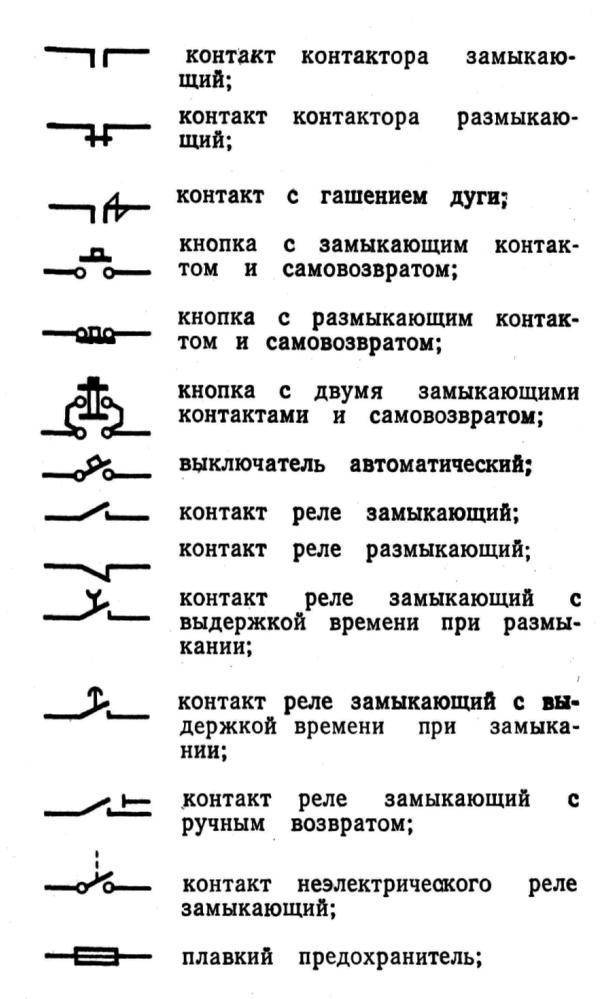условные обозначения в электрических схемах