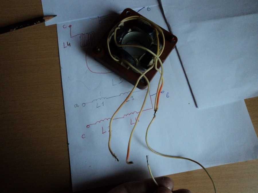 Принципиальная схема электродвигателя