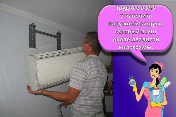установка кондиционера своими руками в квартиру